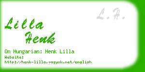 lilla henk business card